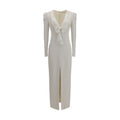 White Viscose Cocktail Dress
