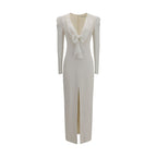 White Viscose Cocktail Dress