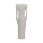 White Viscose Cocktail Dress