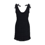 Black Cotton Casual Dress