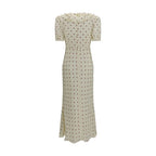 Beige Silk Casual Dress