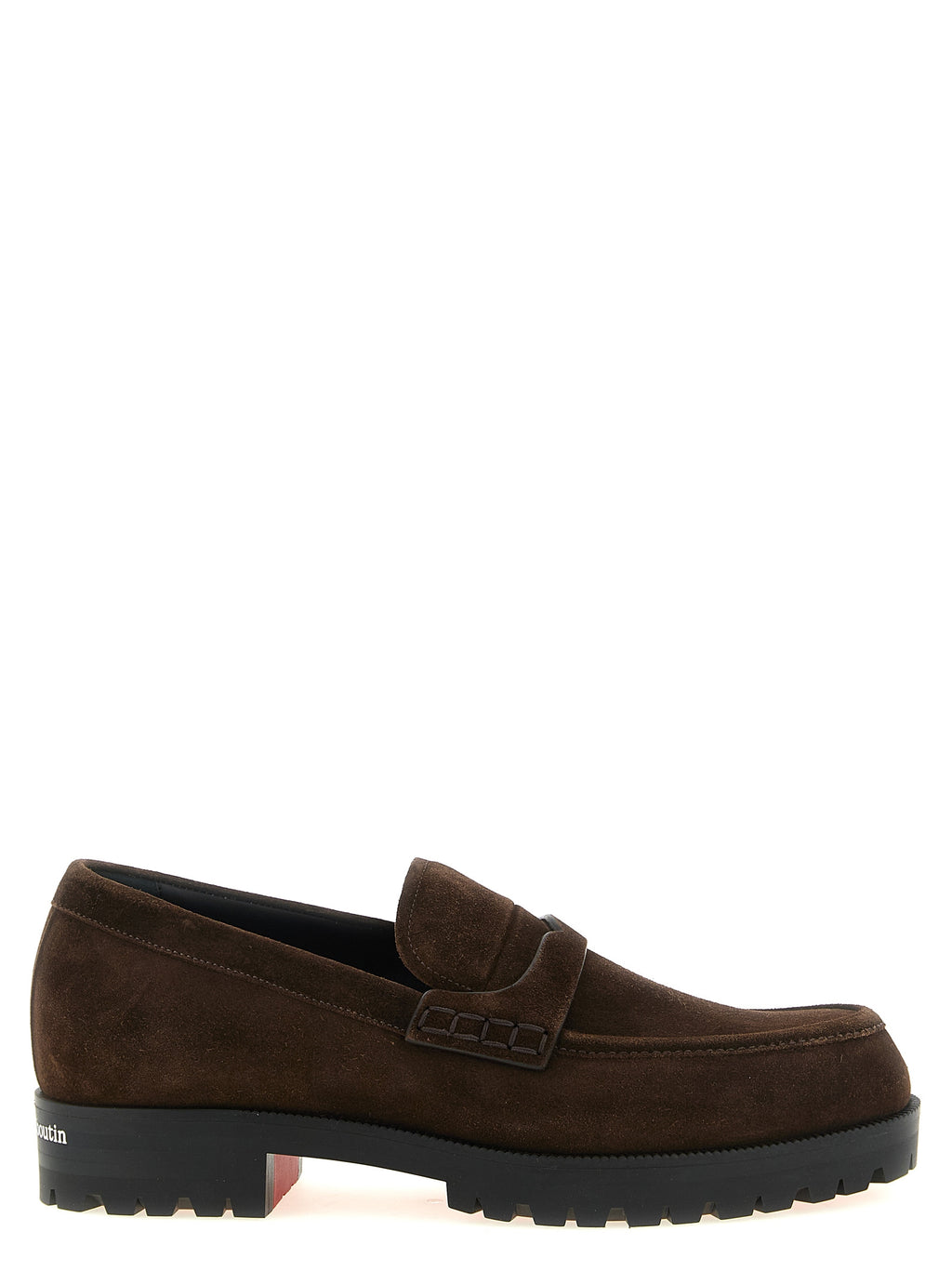 Brown Calfskin Slip-On Loafers