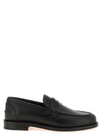 Black Calfskin Slip-On Loafers