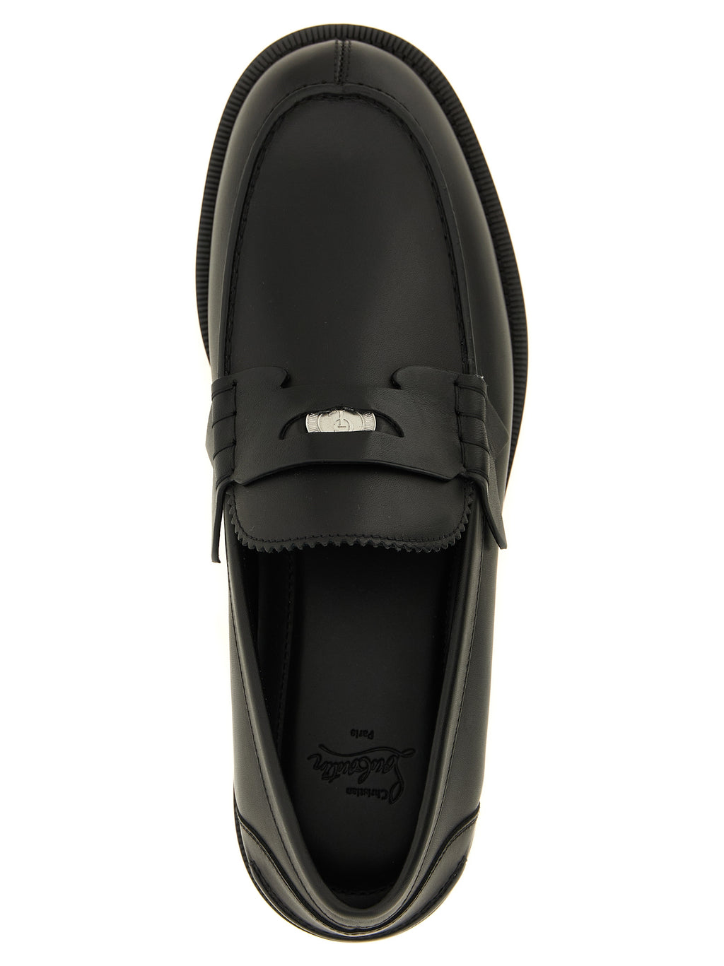 Black Calfskin Slip-On Loafers