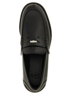Black Calfskin Slip-On Loafers