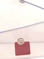 Silver Pvc Clutch Bag