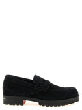 Black Calfskin Slip-On Loafers