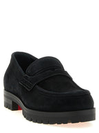 Black Calfskin Slip-On Loafers