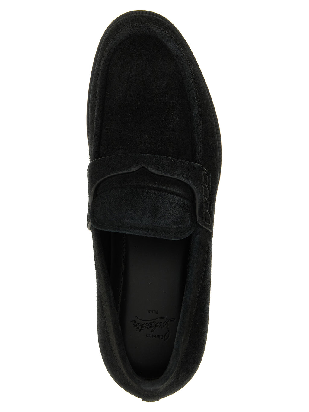 Black Calfskin Slip-On Loafers
