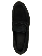 Black Calfskin Slip-On Loafers