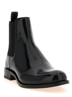 Black Calfskin Chelsea Boots