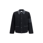 Black Wool Oves Aries Biker Jacket