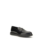 Black Calf Leather Bos Taurus Slip-On Loafers