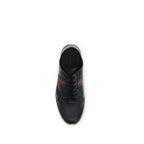 Black Calf Leather Bos Taurus Low Top Sneakers