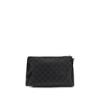 Black Fabric Shoulder Bag