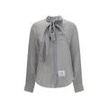 Gray Silk Pattern Shirt