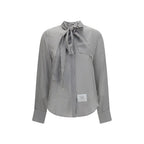 Gray Silk Pattern Shirt