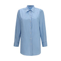 Blue Cotton Dress Shirt