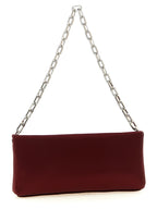 Bordeaux Elastane Clutch Bag