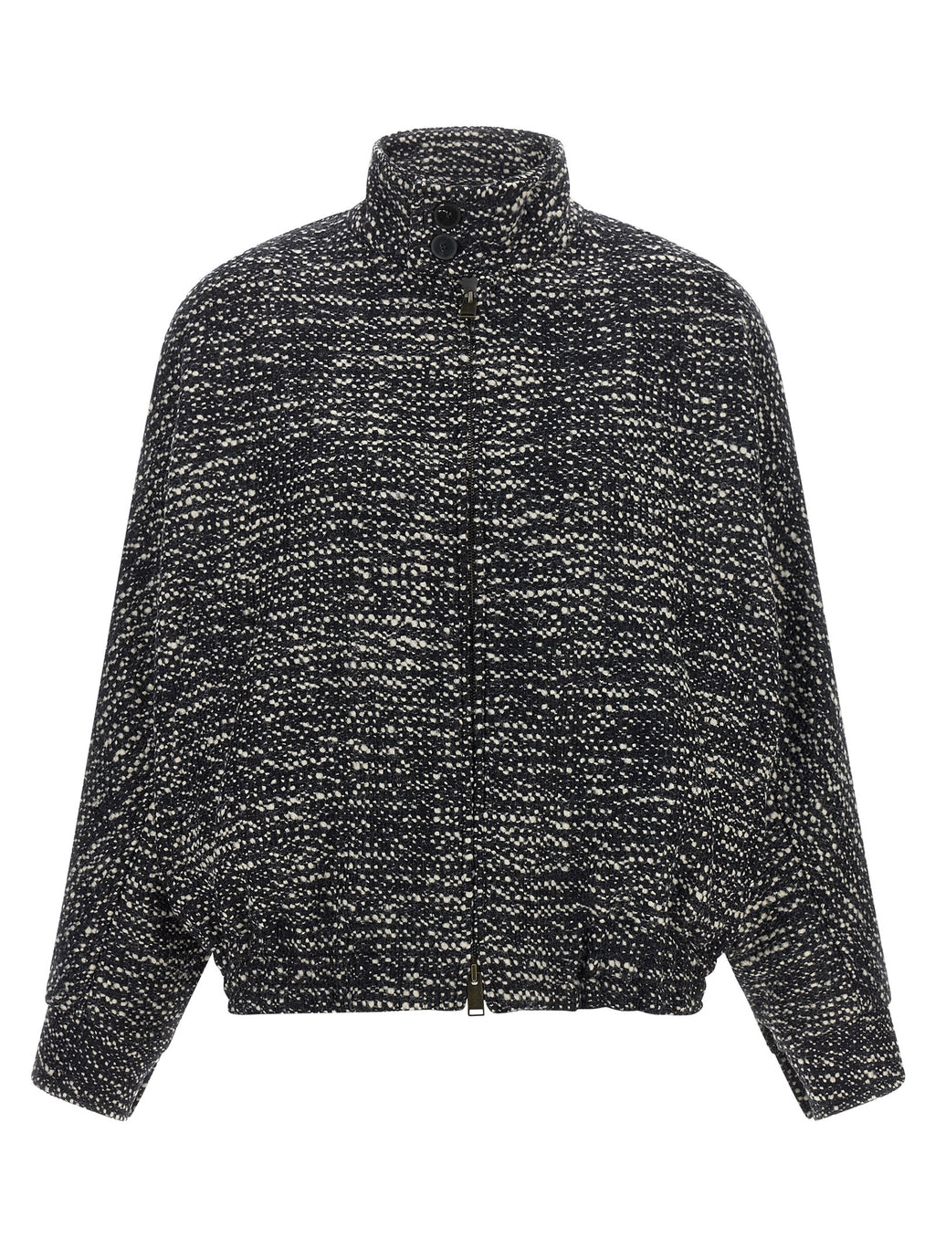 White Virgin Wool Bomber