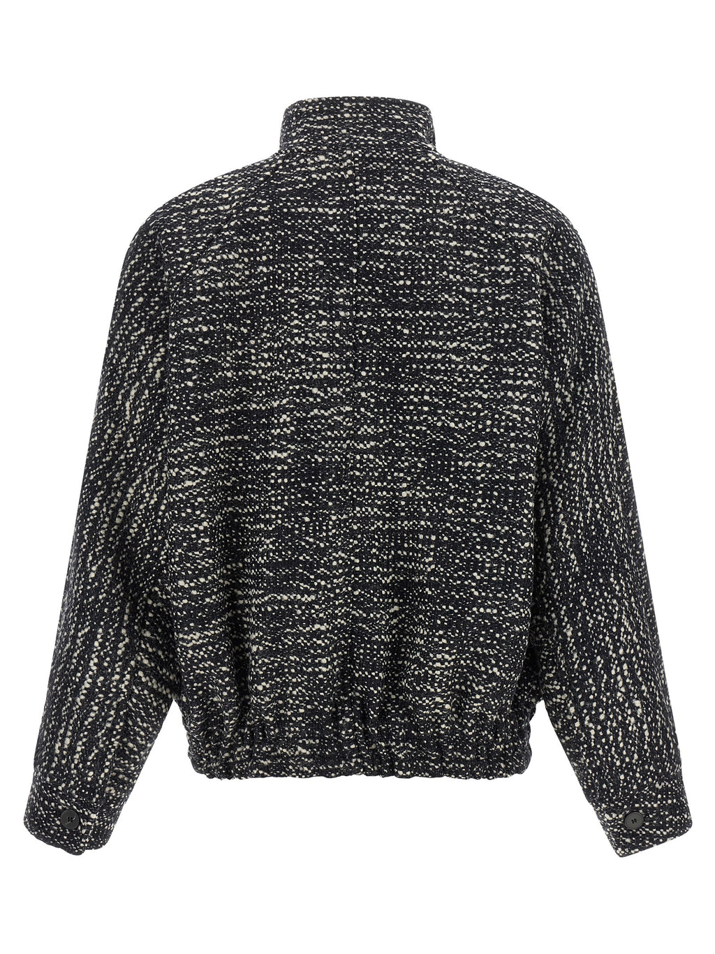 White Virgin Wool Bomber