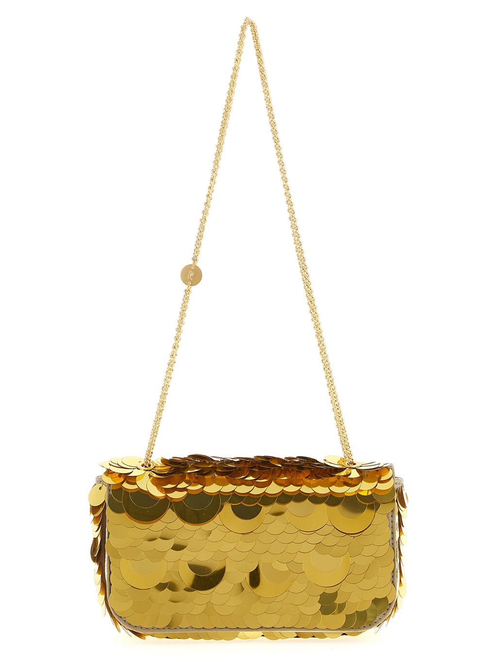 Gold Polyester Shoulder Bag