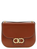 Brown Calfskin Crossbody Bag