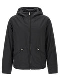 Black Cotton Full-Length Jacket