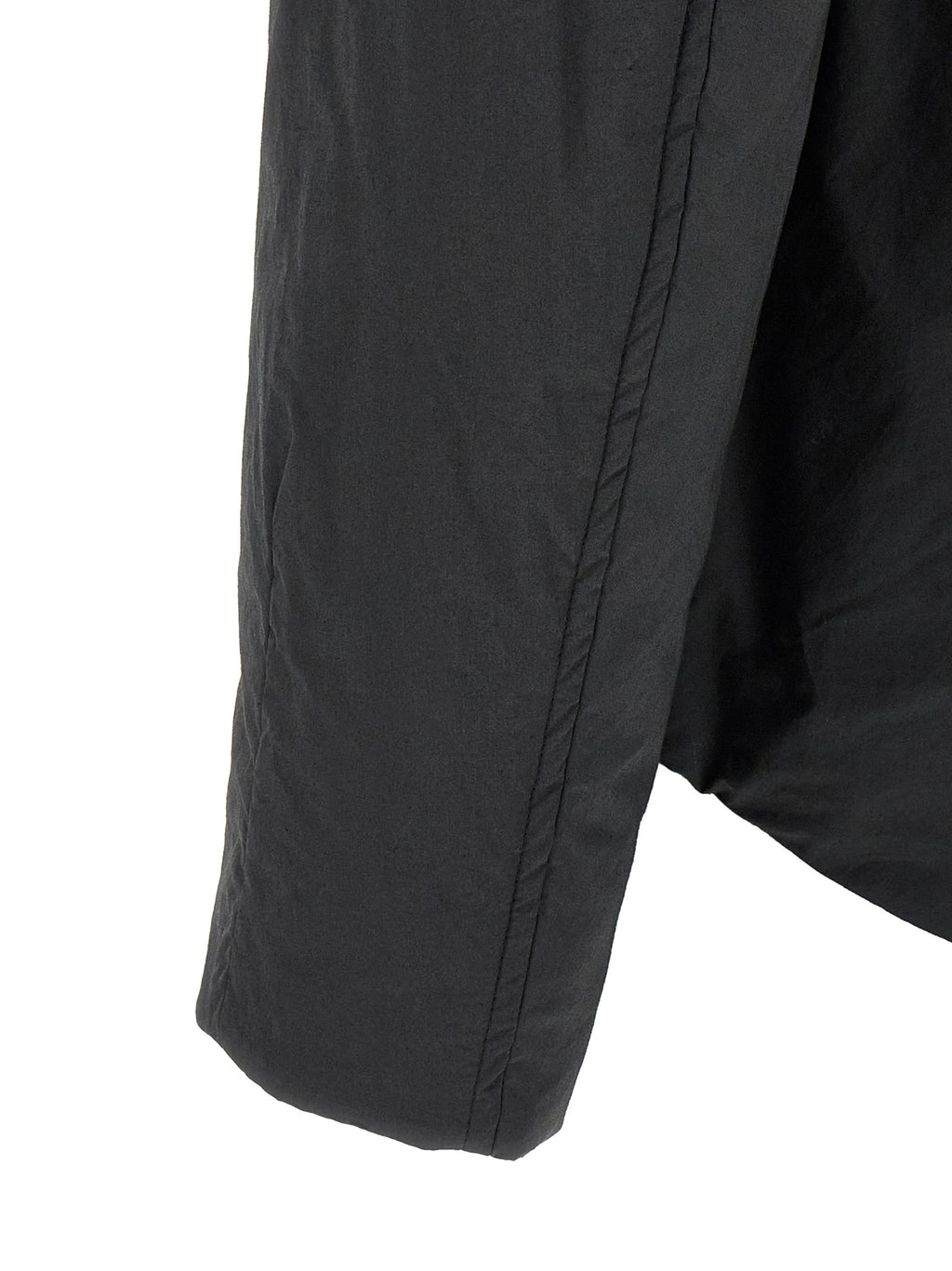 Black Cotton Full-Length Jacket