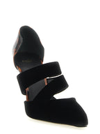 Black Viscose High Heel Pumps