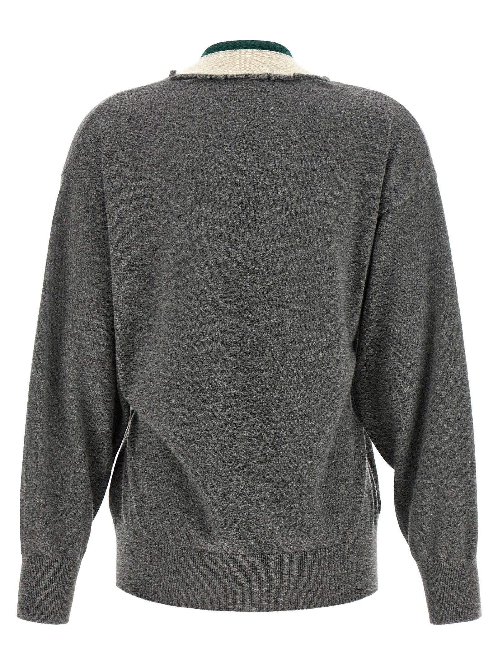 Gray Cashmere Cardigan