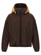 Brown Polyester Bomber