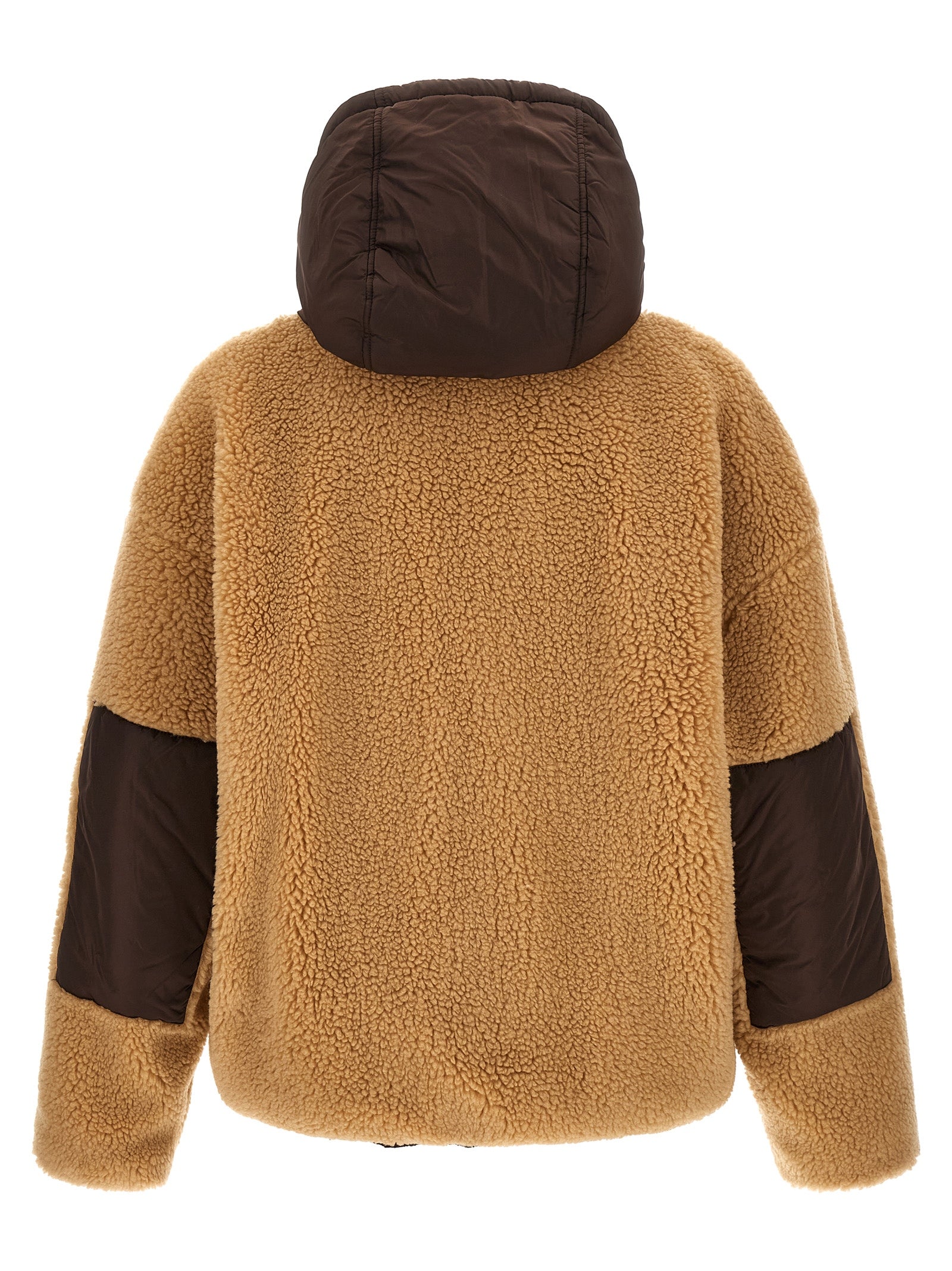 Brown Polyester Bomber