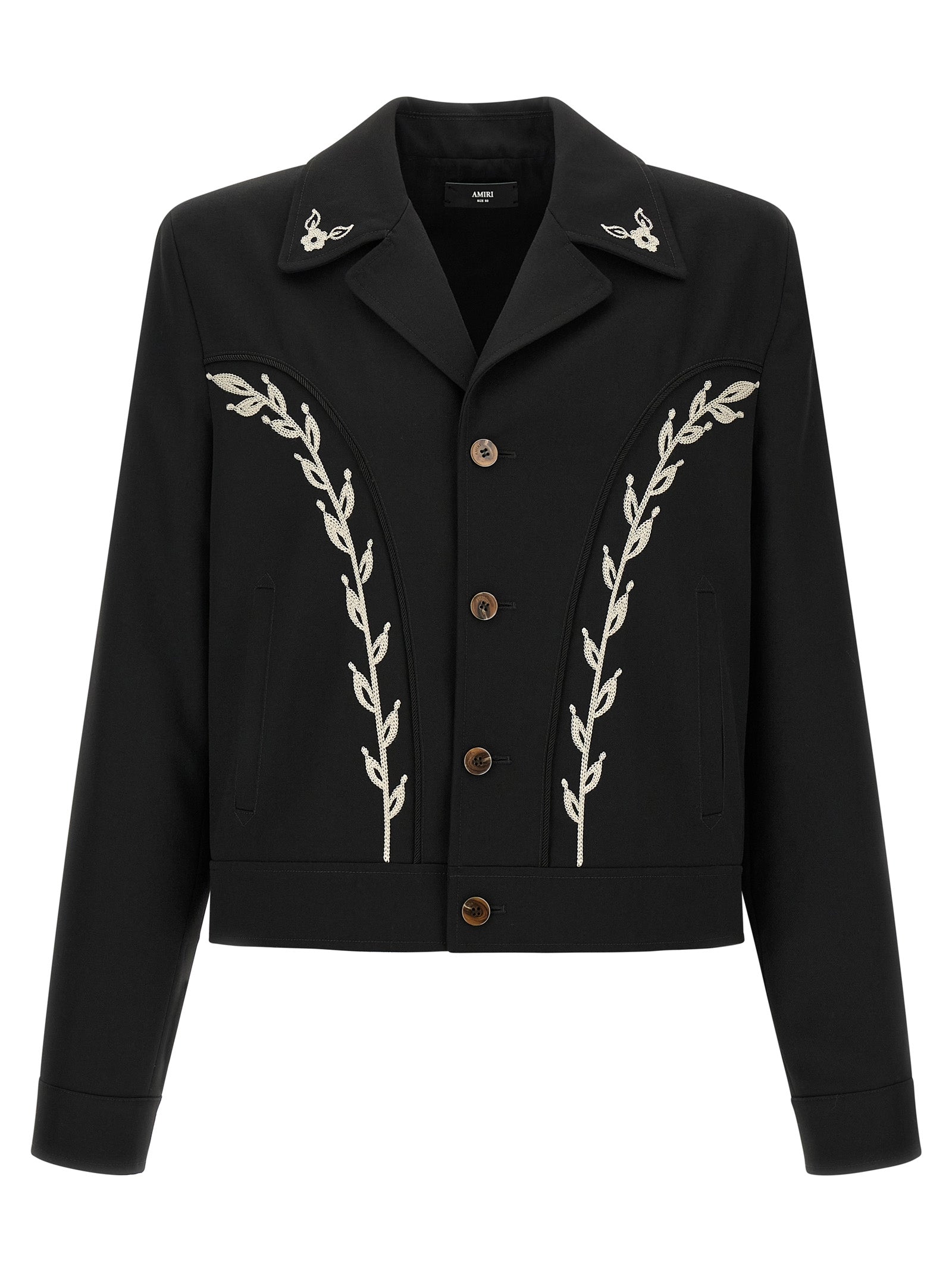 Black Polyester Full-Length Jacket