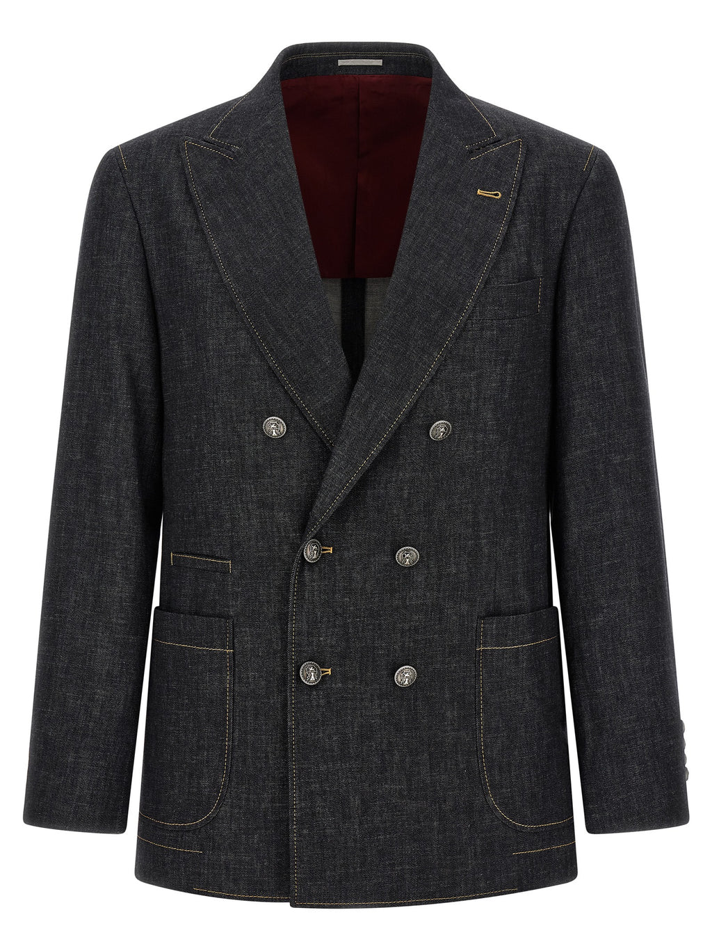 Blue Cotton Blazer