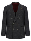 Blue Cotton Blazer