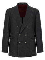 Blue Cotton Blazer