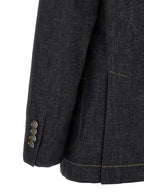 Blue Cotton Blazer