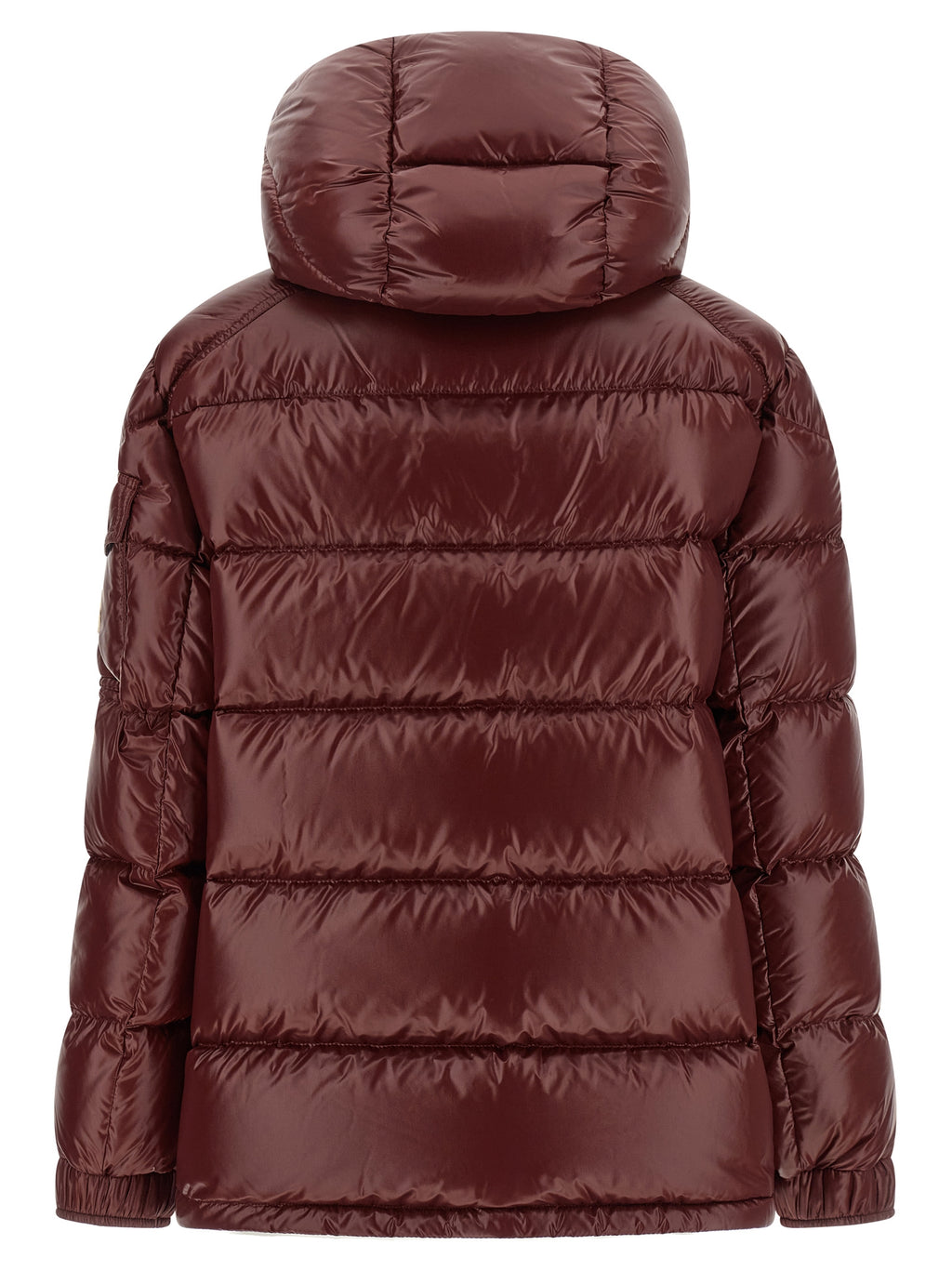 Bordeaux Polyamide Full-Length Jacket
