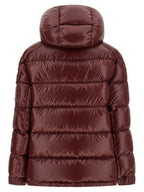 Bordeaux Polyamide Full-Length Jacket