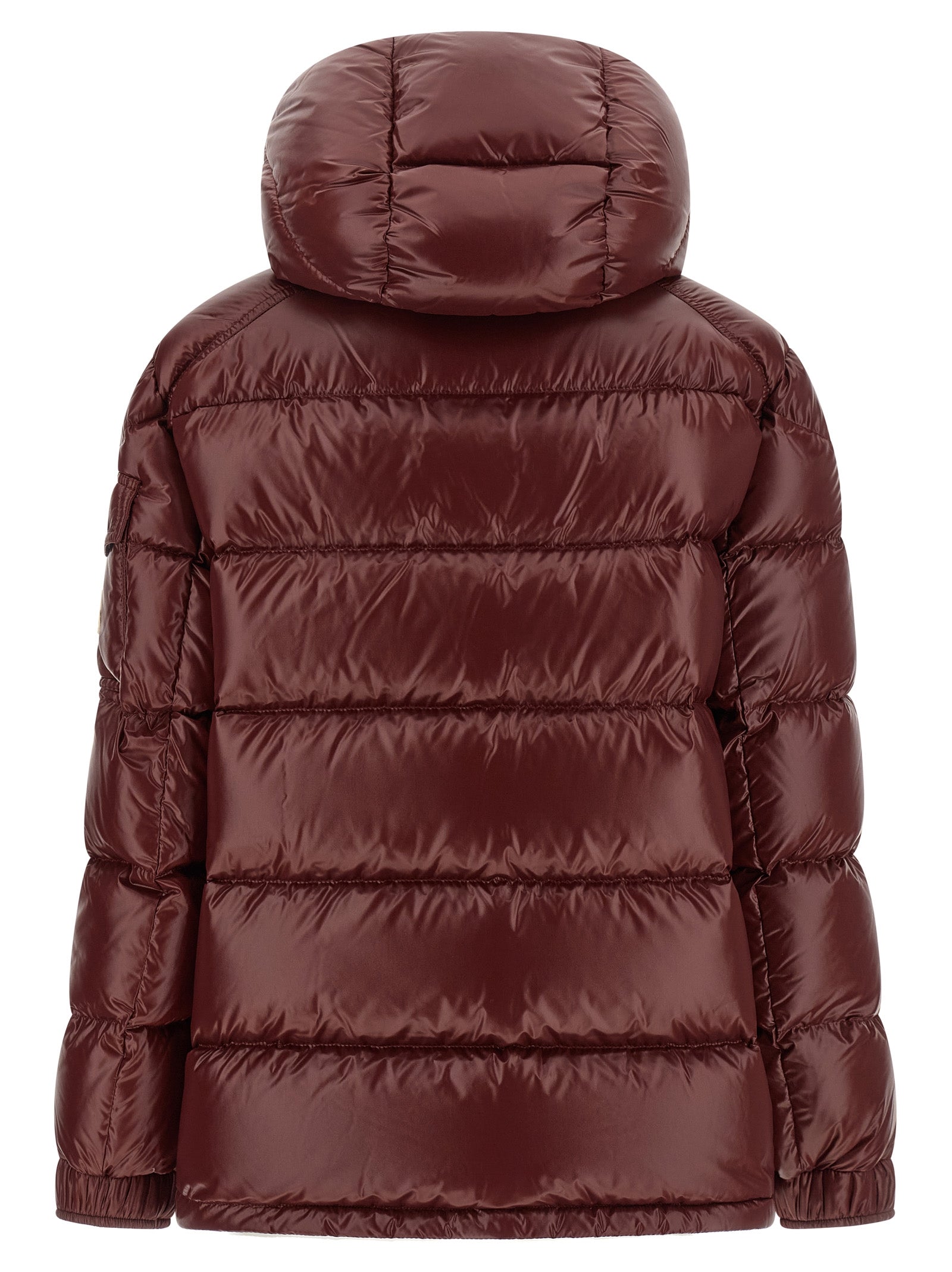 Bordeaux Polyamide Full-Length Jacket