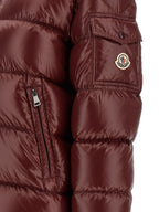 Bordeaux Polyamide Full-Length Jacket