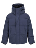Blue Polyester Parka
