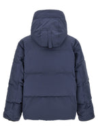 Blue Polyester Parka