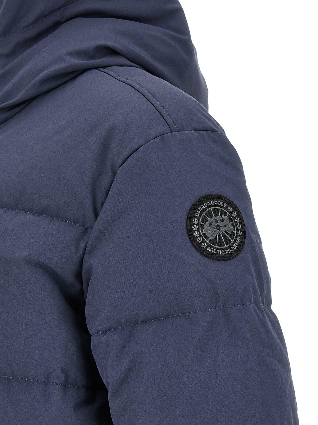 Blue Polyester Parka