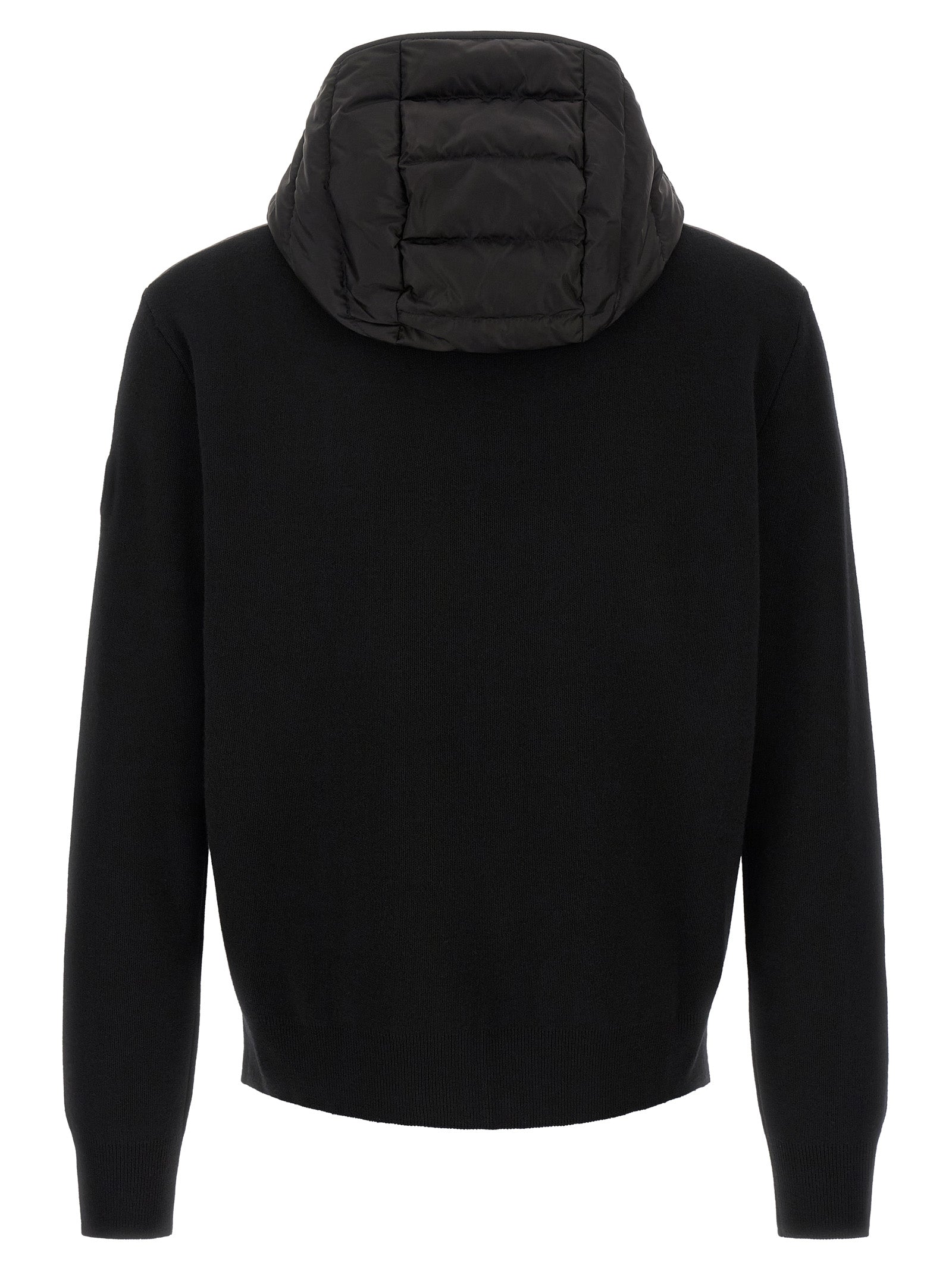 Black Wool Full-Length Jacket