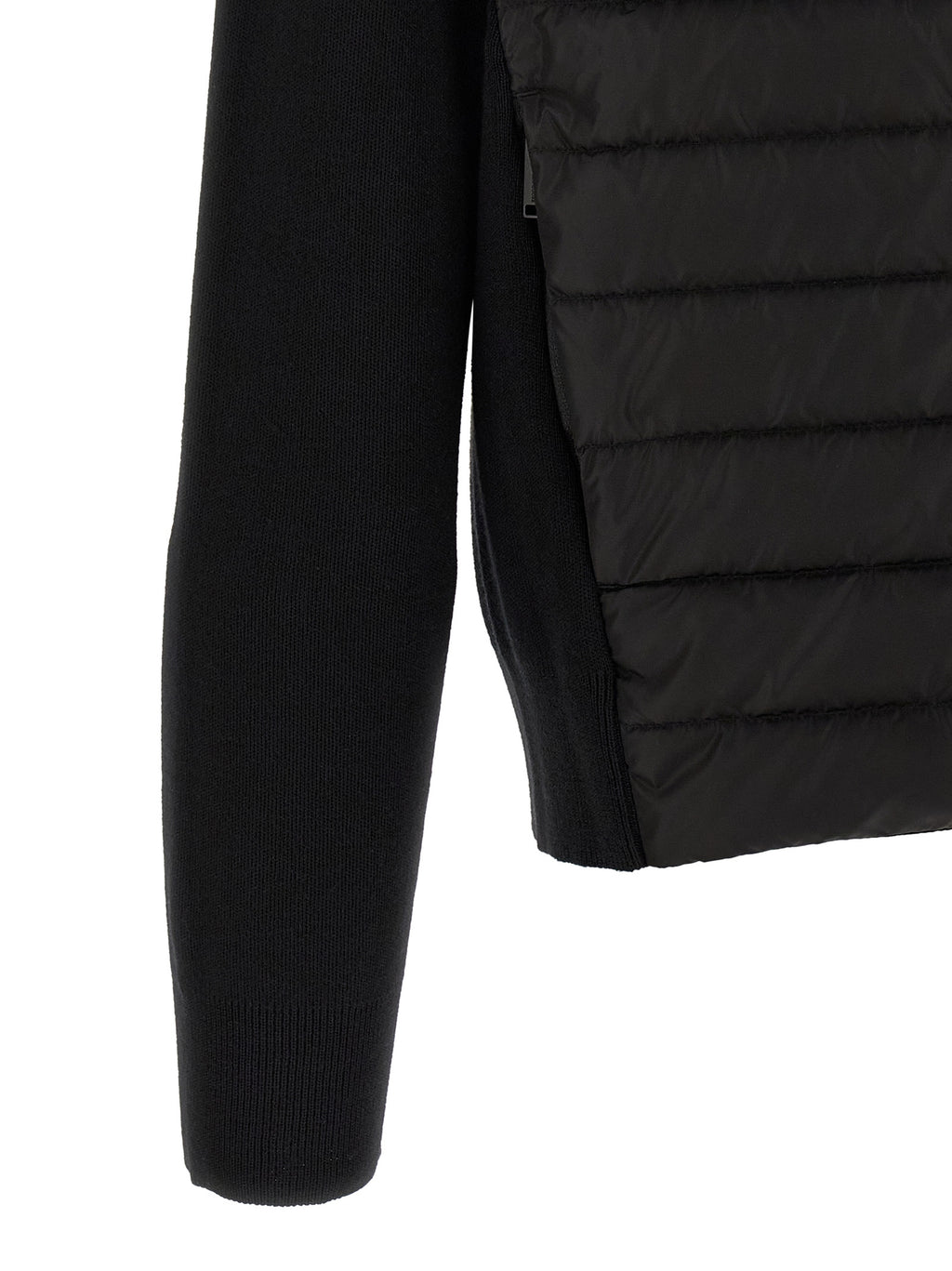 Black Wool Full-Length Jacket