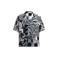 Black Silk Shortsleeve Shirt