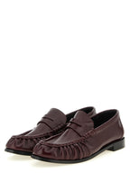 Bordeaux Calfskin Slip-On Loafers