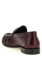 Bordeaux Calfskin Slip-On Loafers